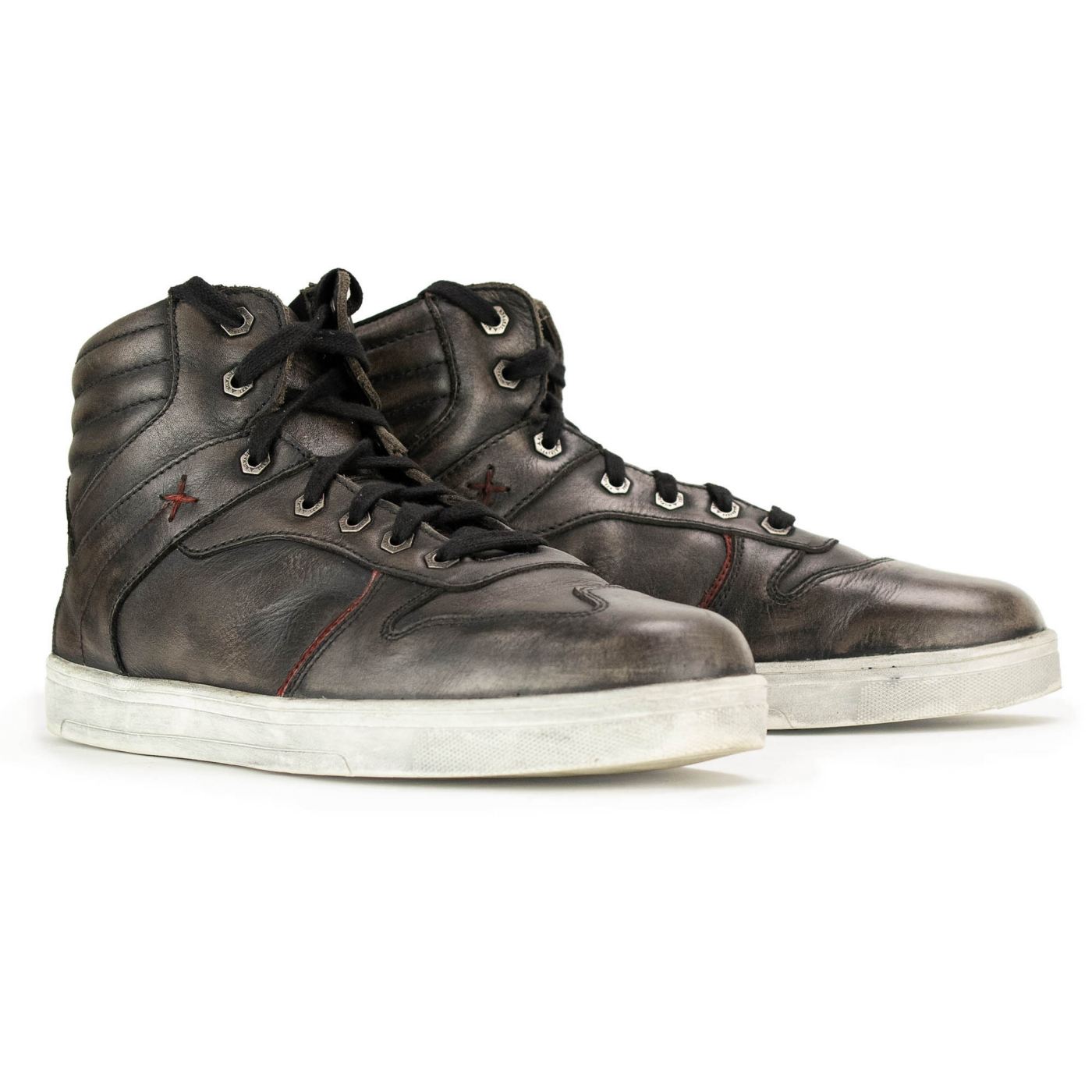 Milwaukee Leather MBM9152 Men's Black Leather High-Top Biker