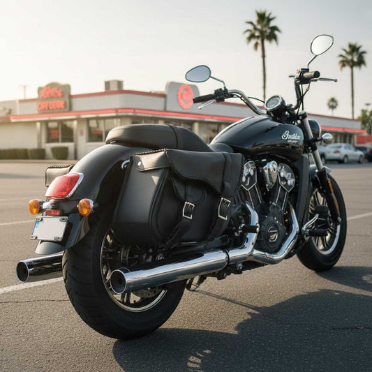 Milwaukee Performance SH66501ZB Black Medium Braided Zip Off PVC Throw Over Saddlebags