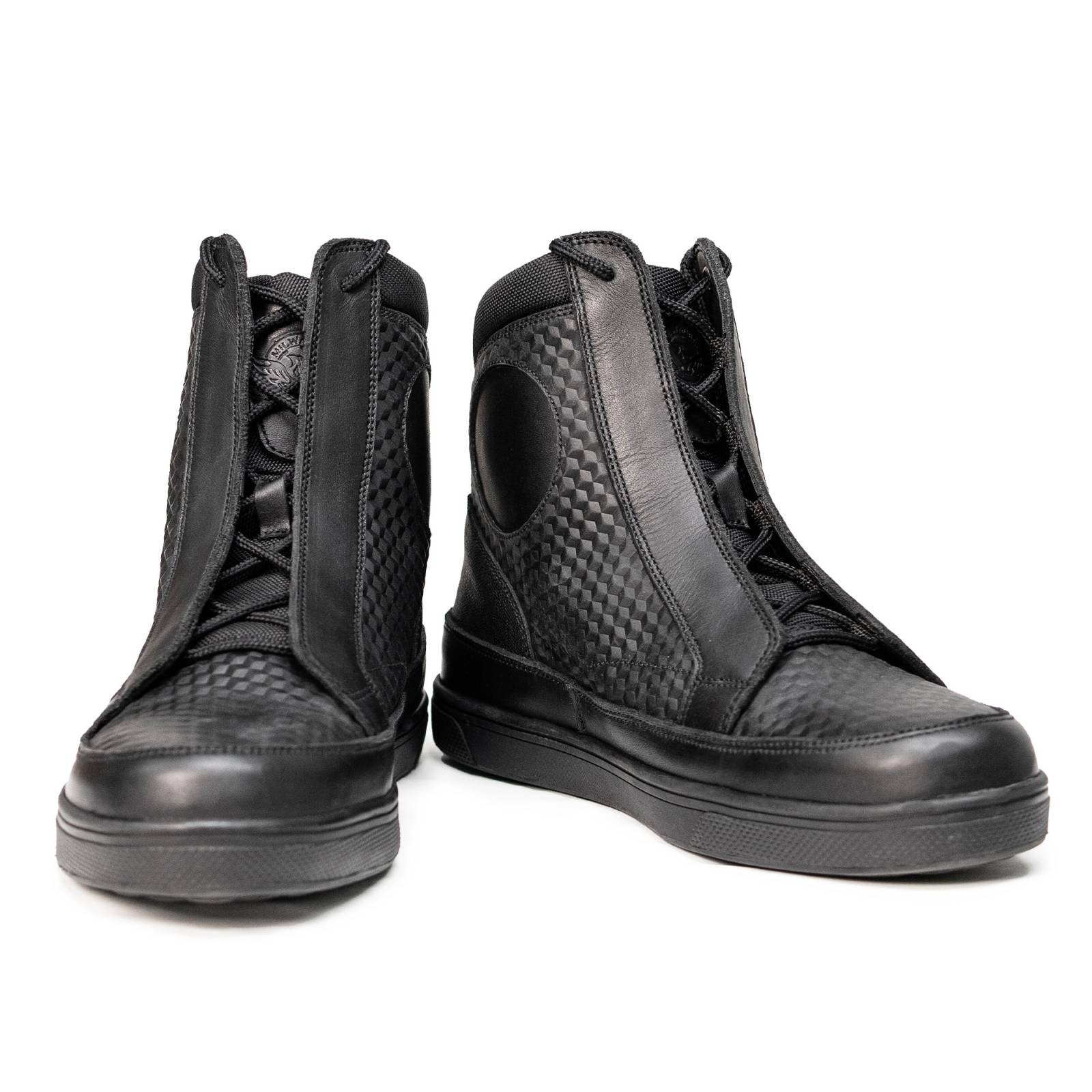 Milwaukee Leather Men's Black Leather Diamond Patterned Reinforced