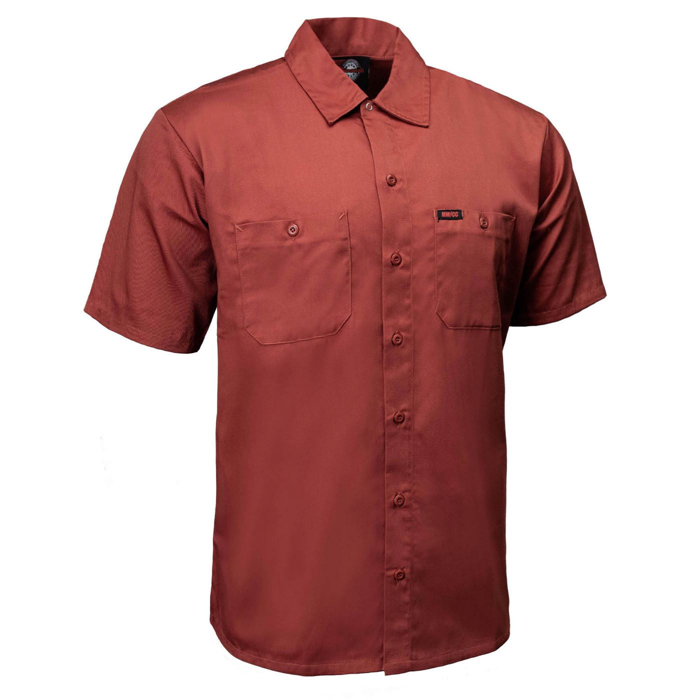 MMCC Men's Orange Super Duty Classic Mechanic Button Up Shirt - 2