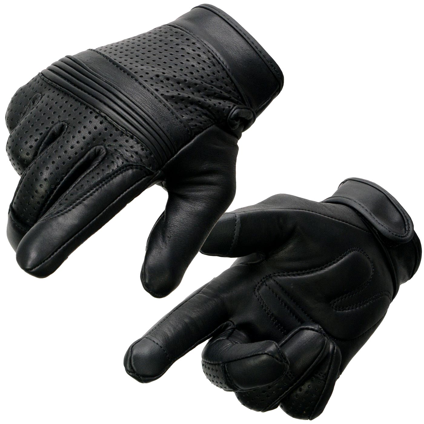 Milwaukee Leather MG7516 Men's Black Leather 'I - Touchscreen