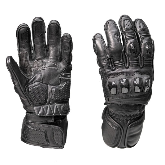 MMCC Men's Vader Racing Style Premium Leather Gauntlet Glove w/ i-Touch Technology - MMC70000