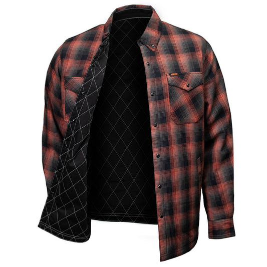 Milwaukee Motorcycle Clothing Co. Men's Reversible Plaid Flannel Shirt