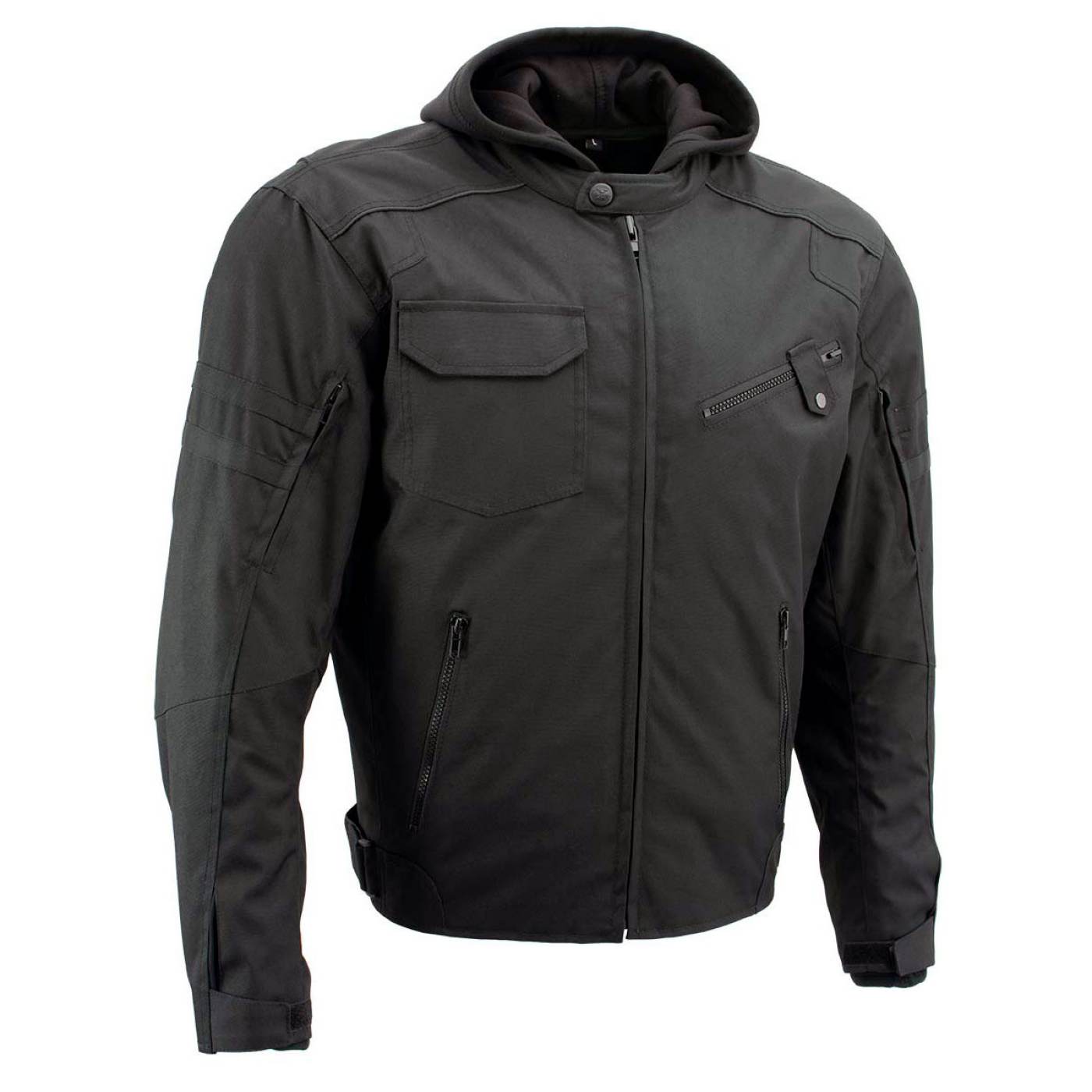 Milwaukee Leather Men's Flight 1300D Nylon Motorcycle Jacket with