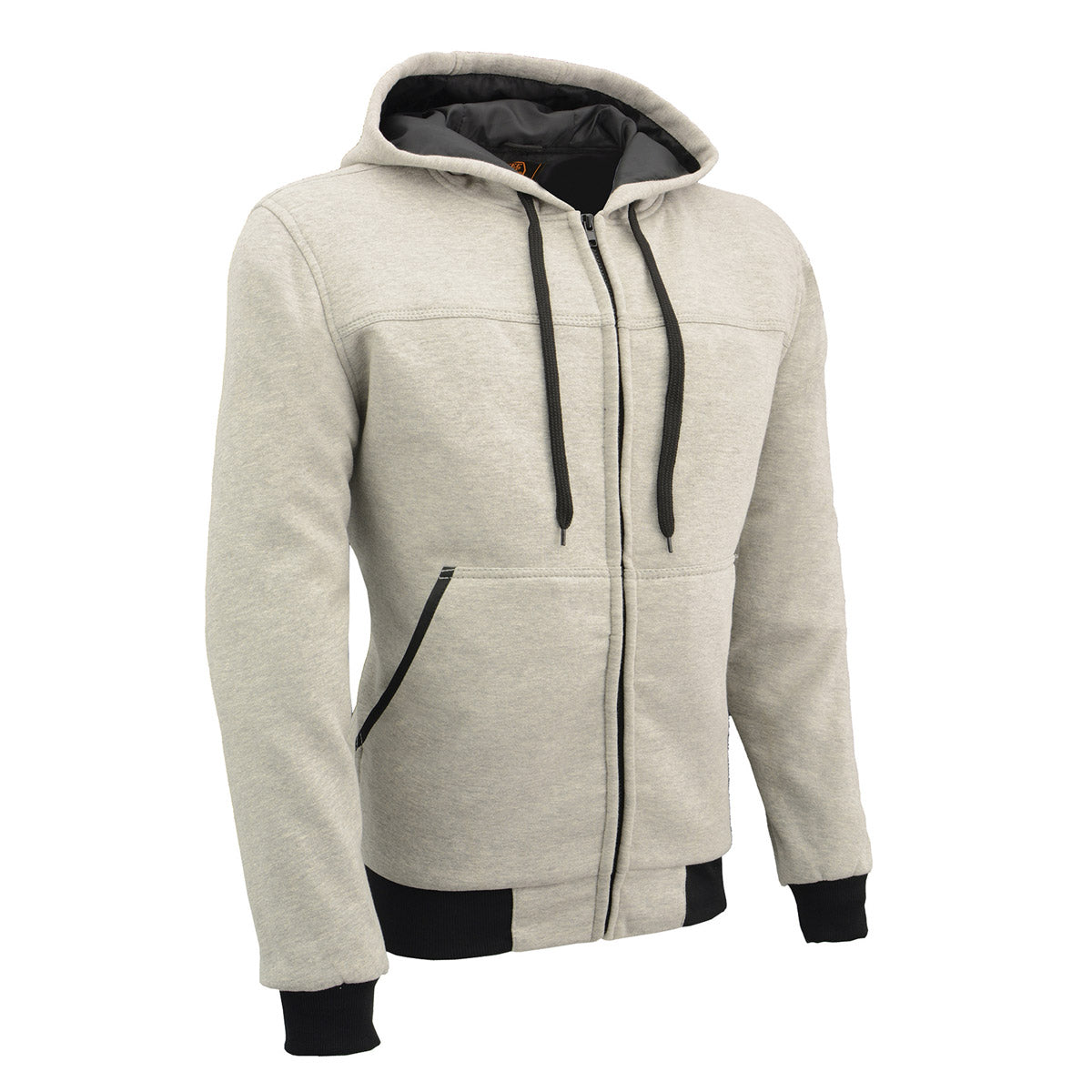 Milwaukee Leather Men's Silver Streetguard Riding Hoodie - Aramid
