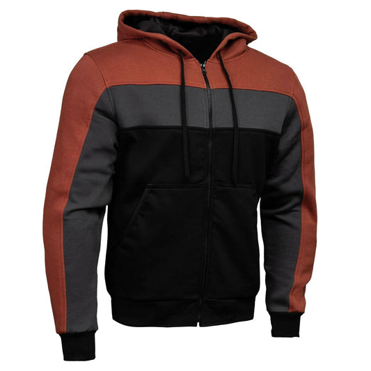 Milwaukee Leather Men's Streetguard Riding Hoodie - Aramid Reinforced with CE Shoulder and Elbow Armor