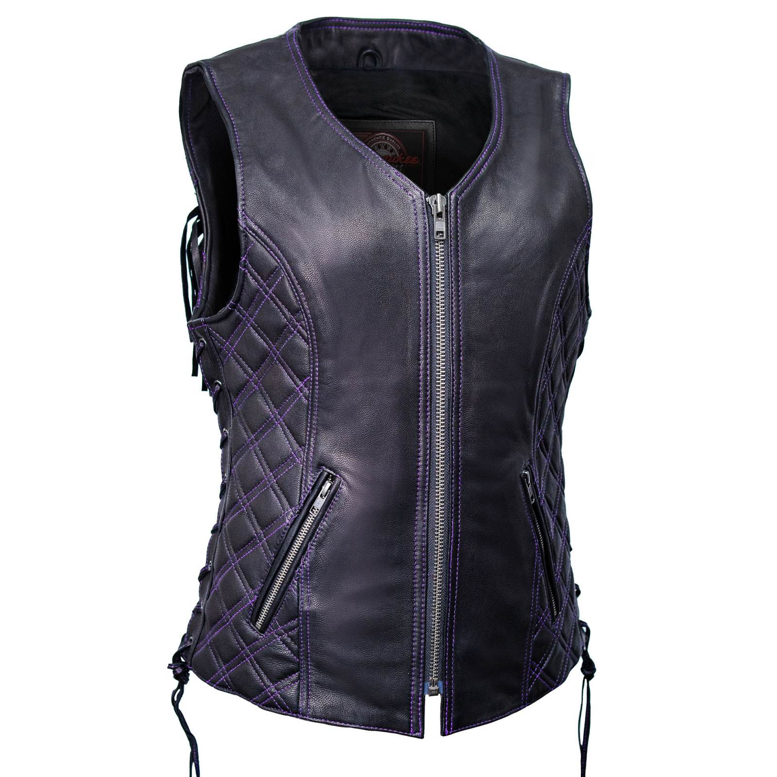 Milwaukee Motorcycle Clothing Women's Liberty Black and Purple