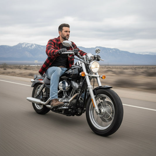 Milwaukee Leather MDM5002 Men's Metro Blue CE Armored Motorcycle Riding Denim Jeans Reinforced w/ Aramid Fibers