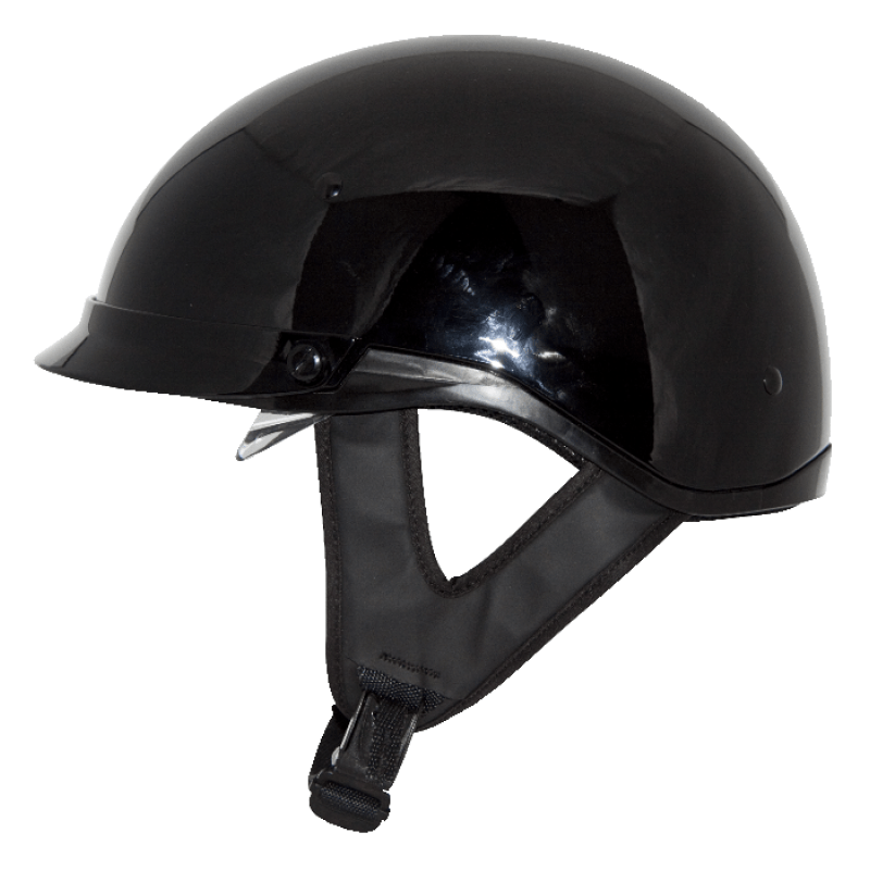 ZOX ST-235A 'Roadster DDV' Gloss Black Motorcycle Half Helmet
