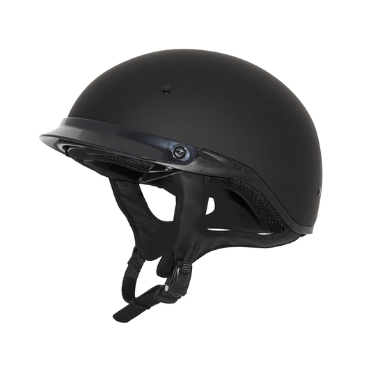 ZOX ST-235A ‘Roadster DDV’ Matte Black Motorcycle Half Helmet