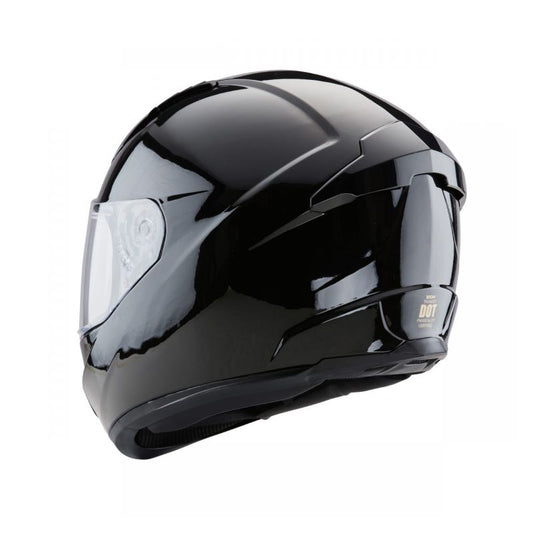 ZOX ST-11118 ‘Thunder 2’ Glossy Black Full-Face Motorcycle Helmet