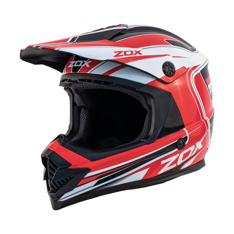 Zox ST-1561C ‘Rush Jr' Lucid Red Youth Motocross Helmet