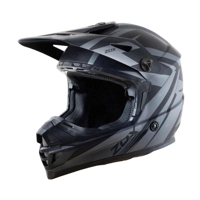 ZOX ST-1563V2 'Rush V2' Matte Grey Motocross Helmet – Milwaukee