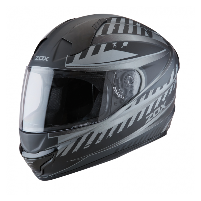 ZOX ST-11118 'Thunder 2' Blade Matte Grey and Black Full-Face ZOX ST-11118 'Thunder 2' Blade Matte Grey and Black Full-Face