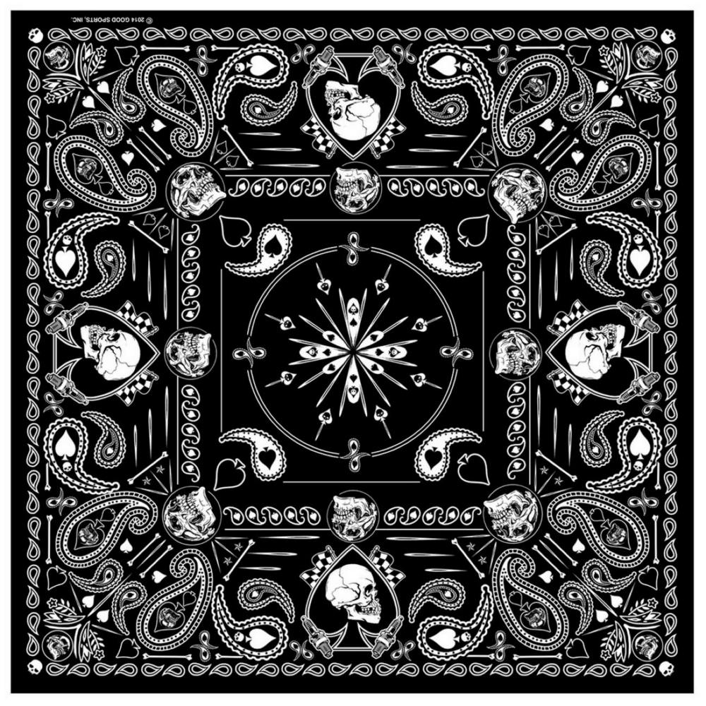 Hot Leathers BAB1075 Spade Skull Paisley Bandana – Milwaukee