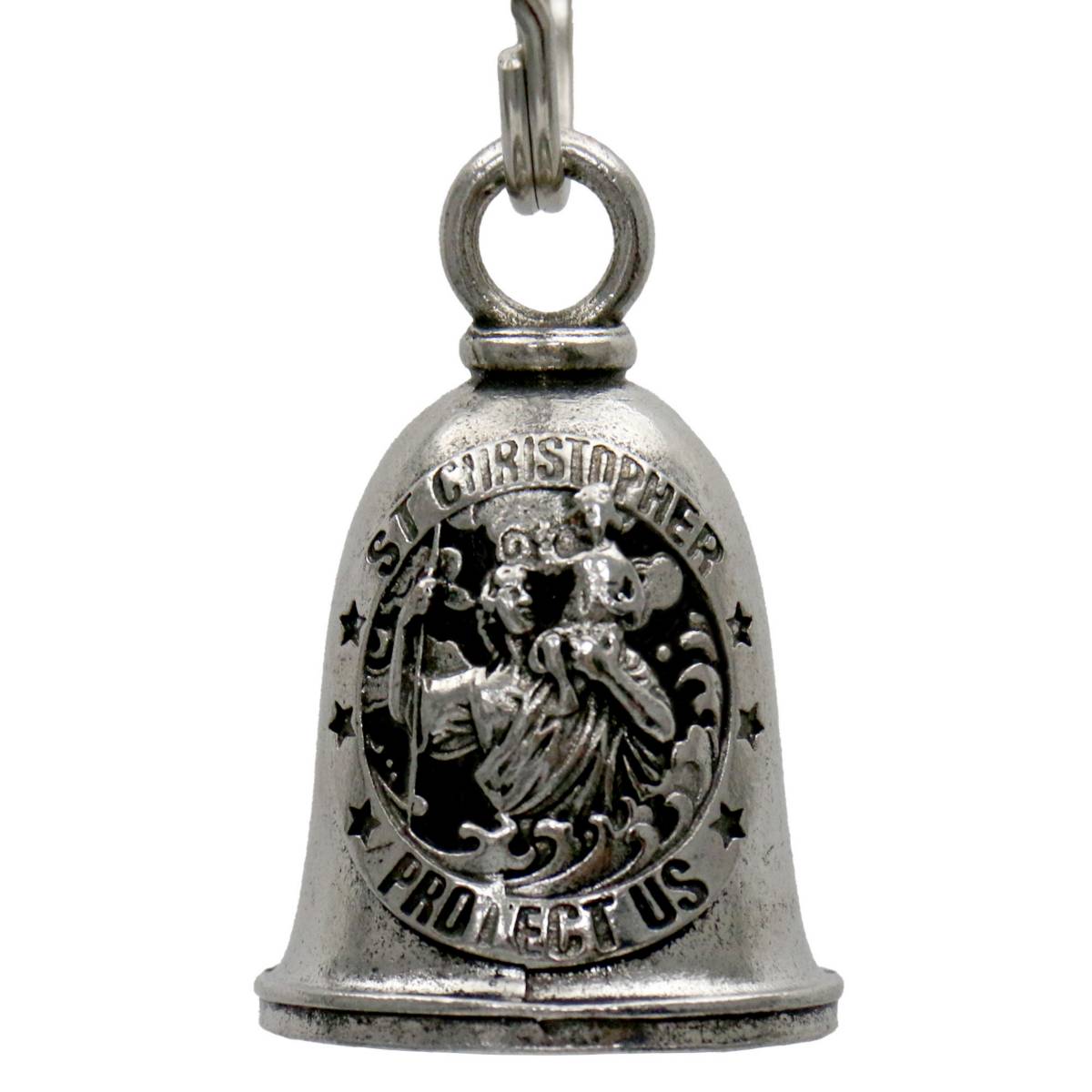 Milwaukee Leather MLB9142 St Christopher Motorcycle Good Luck Bell