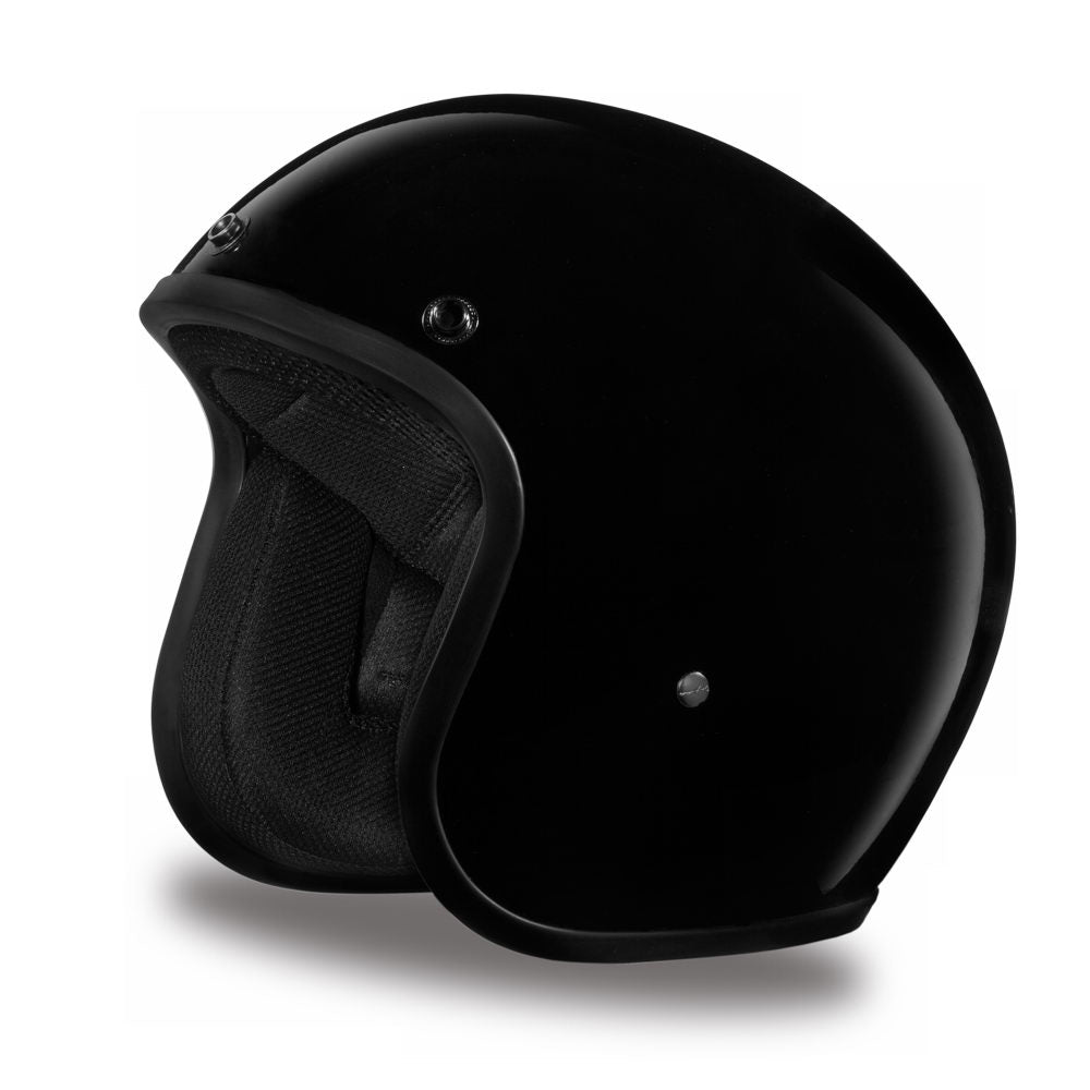 full face motorcycle helmet clearance Close Out Clearance Daytona Helmets DC1-A ‘Cruiser’ HI-Gloss Black ¾ Open Face Helmet