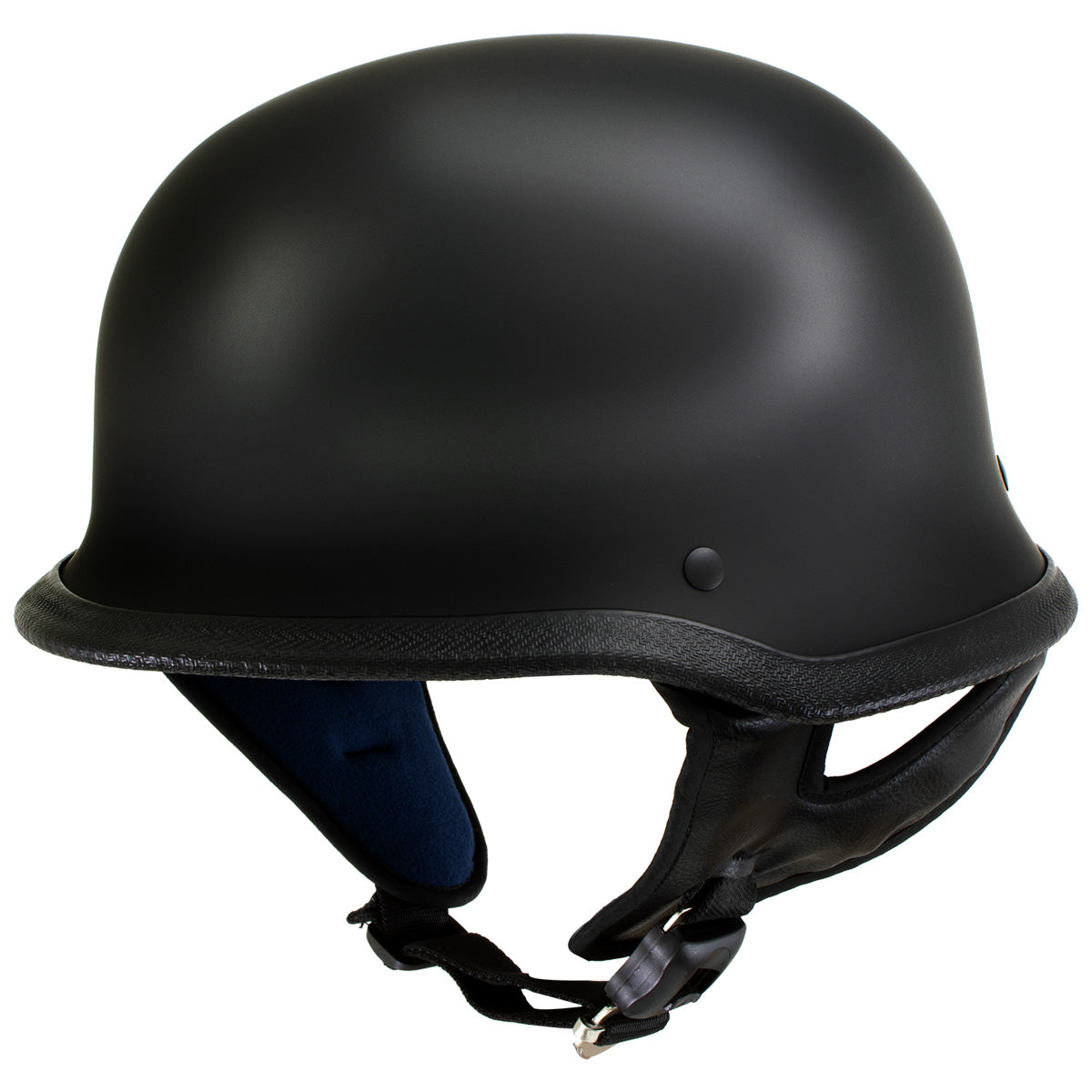 Hot Leathers Gloss Black The Hanz German Style Vintage Motorcycle