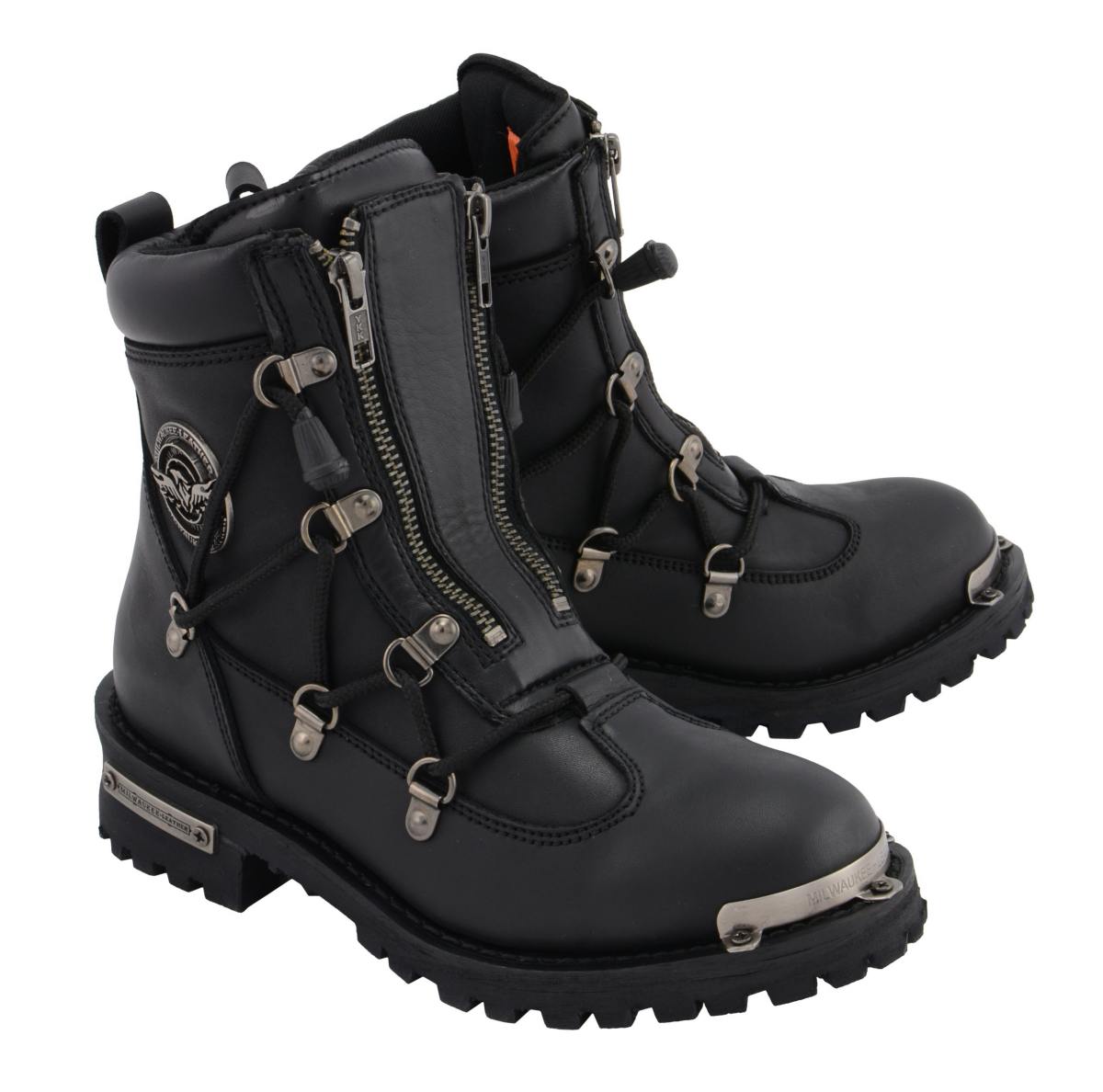 Milwaukee Leather MBL9375 Women's Premium Black Leather Diamond 6