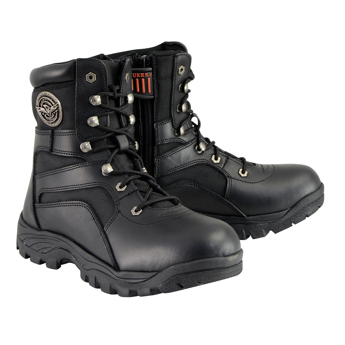Milwaukee Leather MBM9105 Men's 9-Inch Black Leather Swat Style