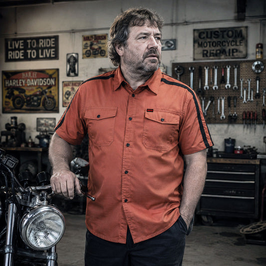 Milwaukee Motorcycle Clothing Co. Men's Mechanic Work Shop Shirt, MDM11624