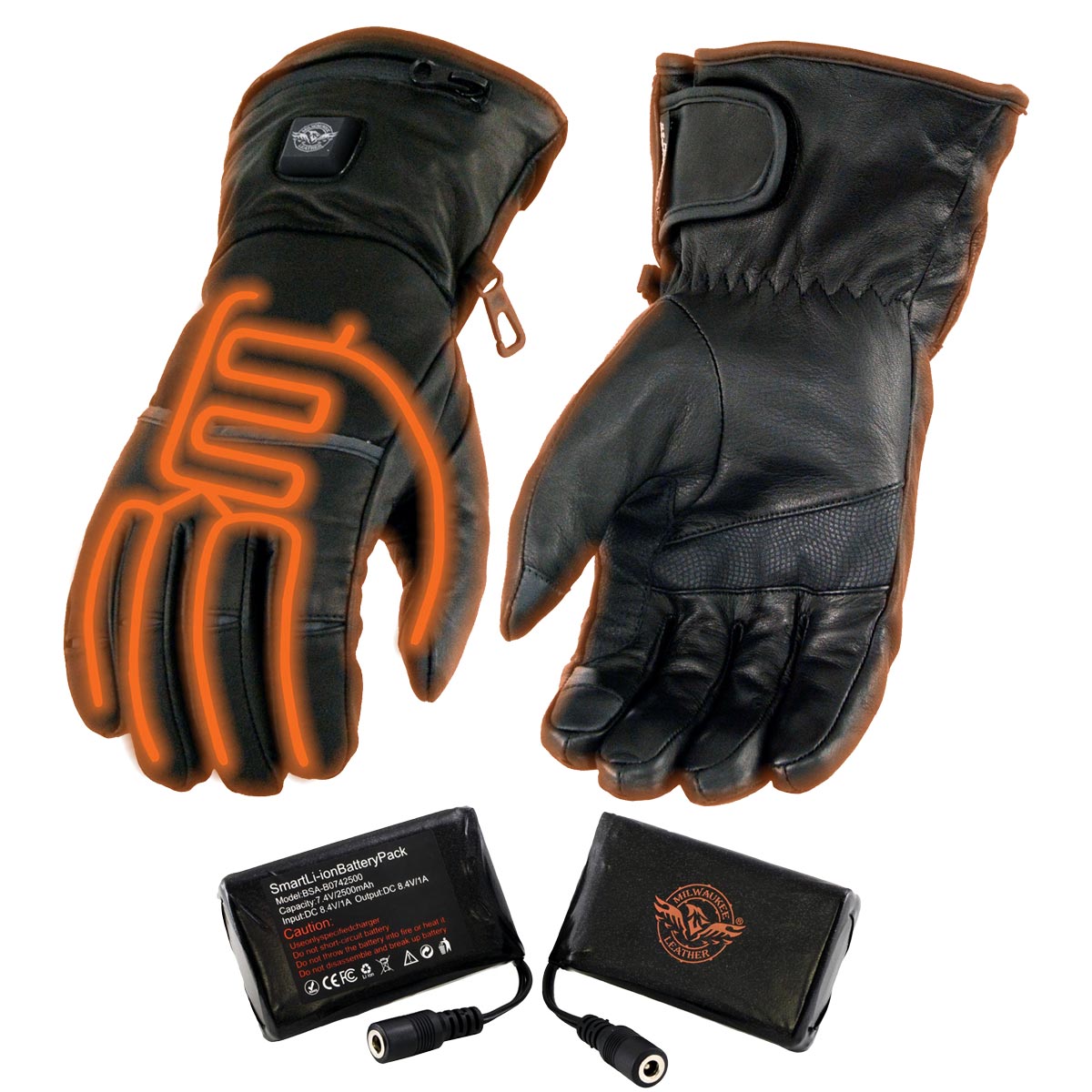 Milwaukee Leather MG7713SET Women's Heated Black Leather Winter