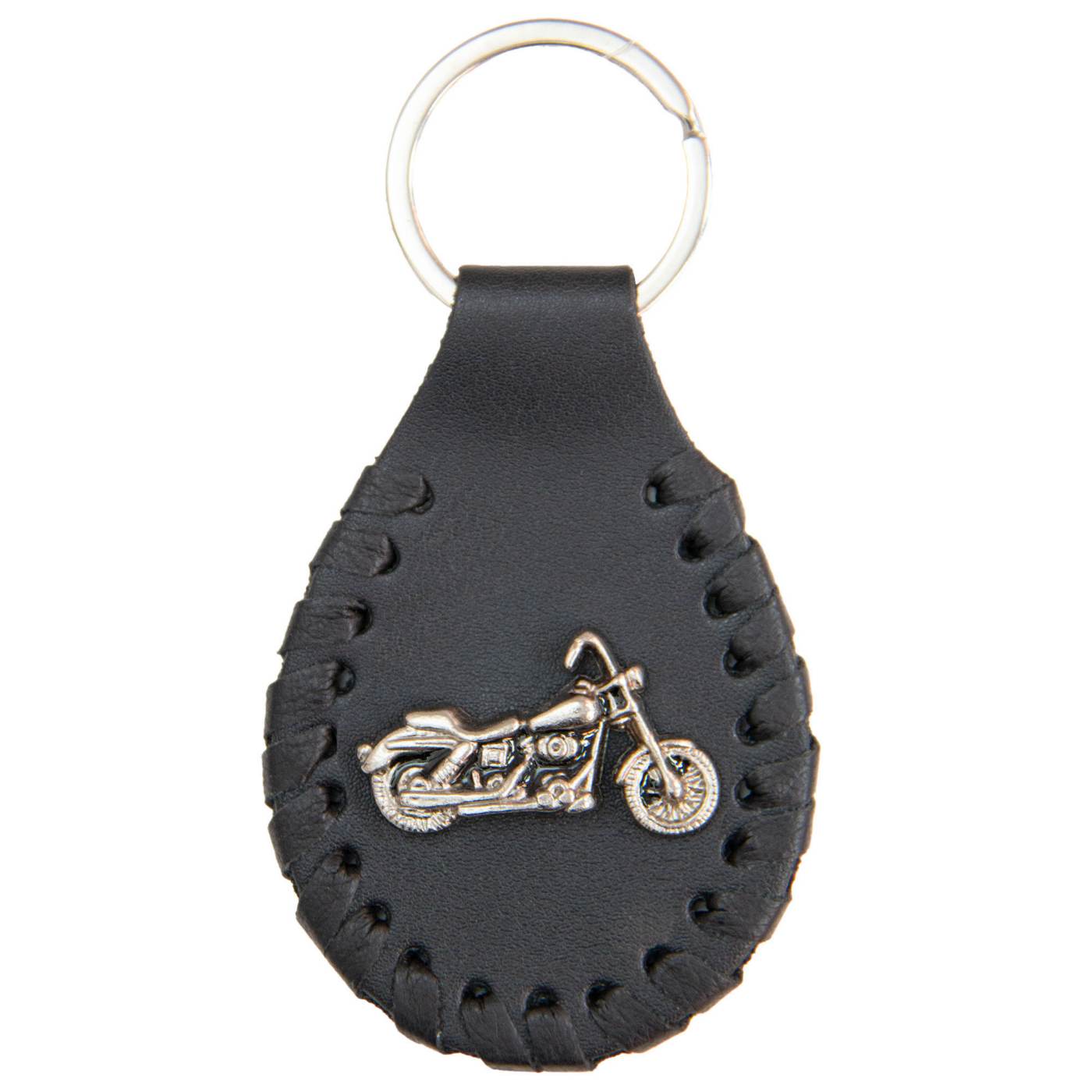 Milwaukee Leather Classic Chopper Pewter Emblem Key Chain