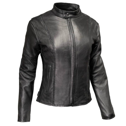 Milwaukee Leather USA MADE MLJKL5002 Women's Black Pristine Premium Motorcycle Leather Jacket