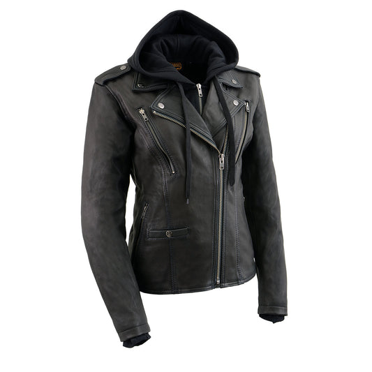 Milwaukee Leather Women's Black Jacket MLL2575