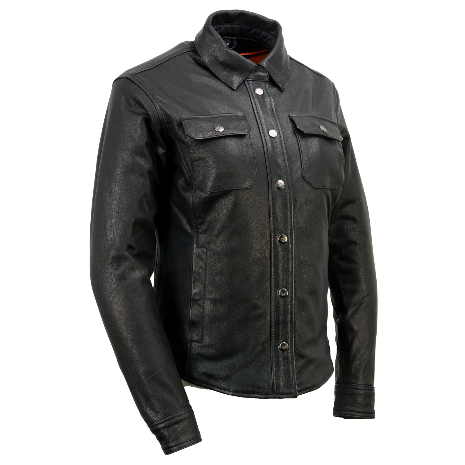Milwaukee Leather MLL2600 Women's Black Premium Leather Shirt