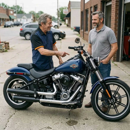 MMCC Men's Pit Line Mechanic Button Up Shirt - Dual Chest Pockets - Microfiber Panel - Rider Ready - MMC16026