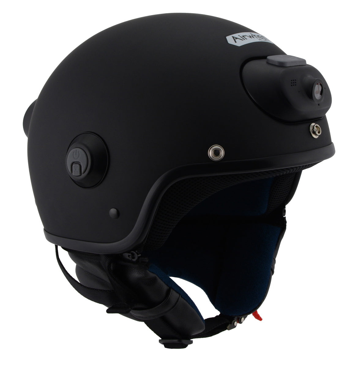 Milwaukee Performance Helmets MPH9802DOT 'Vision' Matte Black 3/4 - Main Image