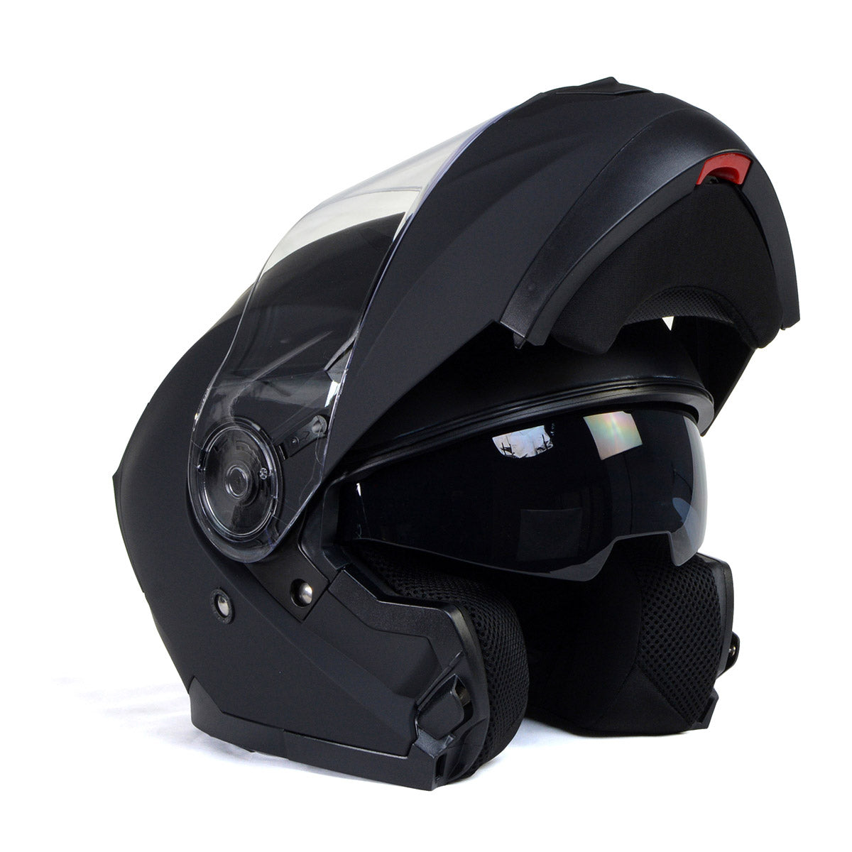 Milwaukee Helmets Breeze Flat Black Advanced Motorcycle Modular