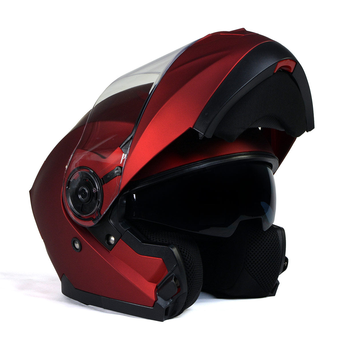 burgundy modular women motorcycle helmets Pink Dual Visor Adult Snowmobile Typhoon Helmet TH158 XXL Its made with strong light weight material Milwaukee Helmets MPH9817DOT Breeze Red