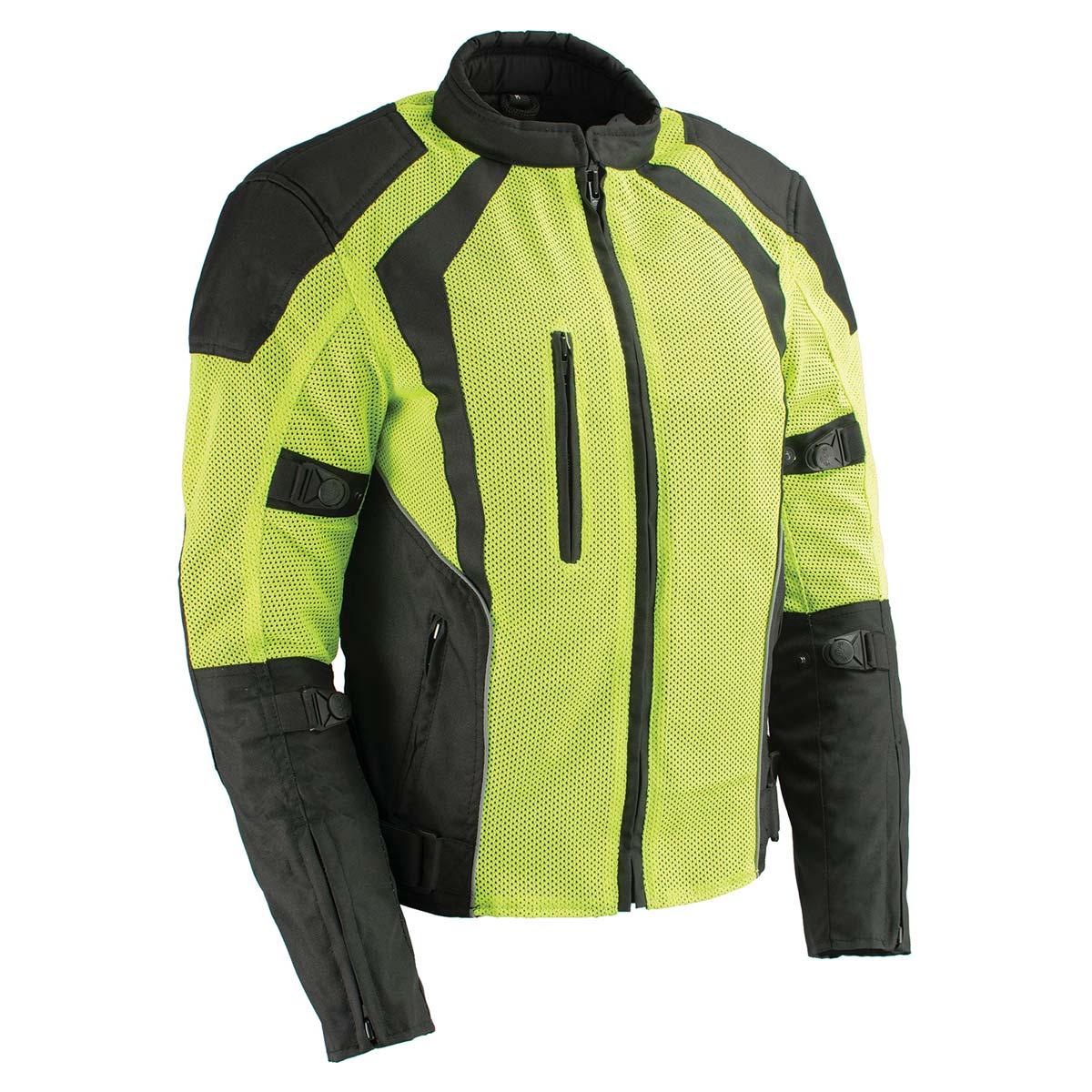 Milwaukee Leather MPL2793 High Vis Green with Black Armored