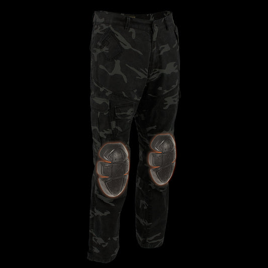 Milwaukee Leather MPM5592 Men's Camo CE Armored Motorcycle Denim Jeans Pants Reinforced w/ Aramid Fibers