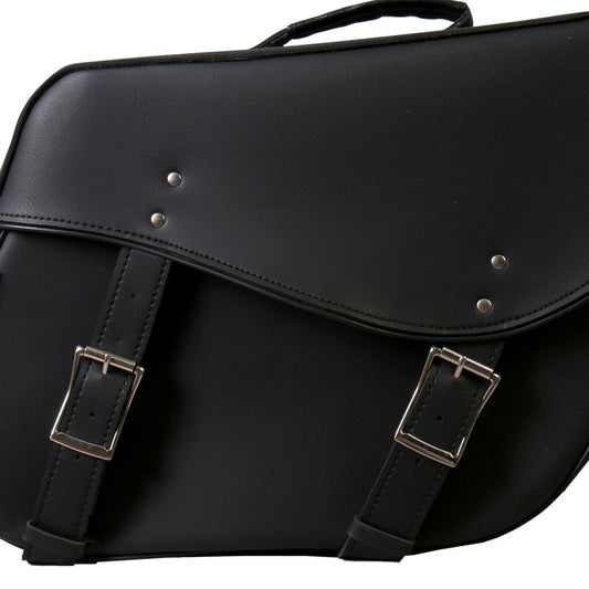 Hot Leathers SDB1006 Large Wide 2-Buckle PVC Saddlebags 15X12X7