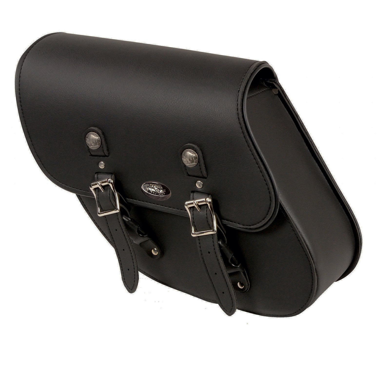 Milwaukee Leather SH638 Black PVC Medium Size Left Side Swing Arm