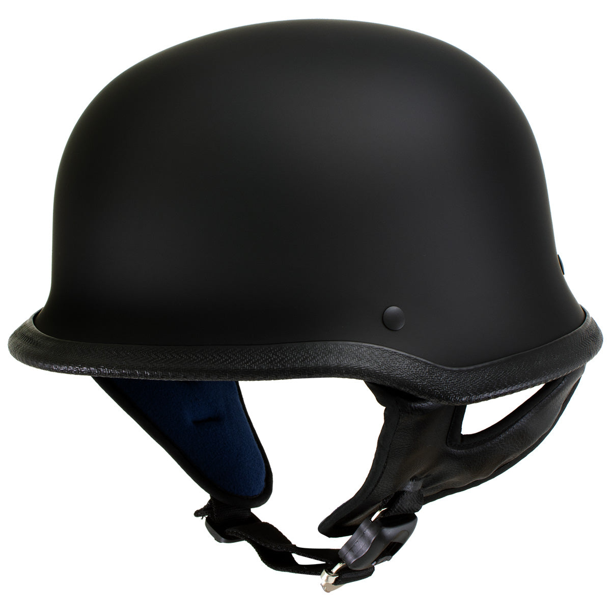 Hot Leathers Flat Black The Hanz German Style Vintage Motorcycle