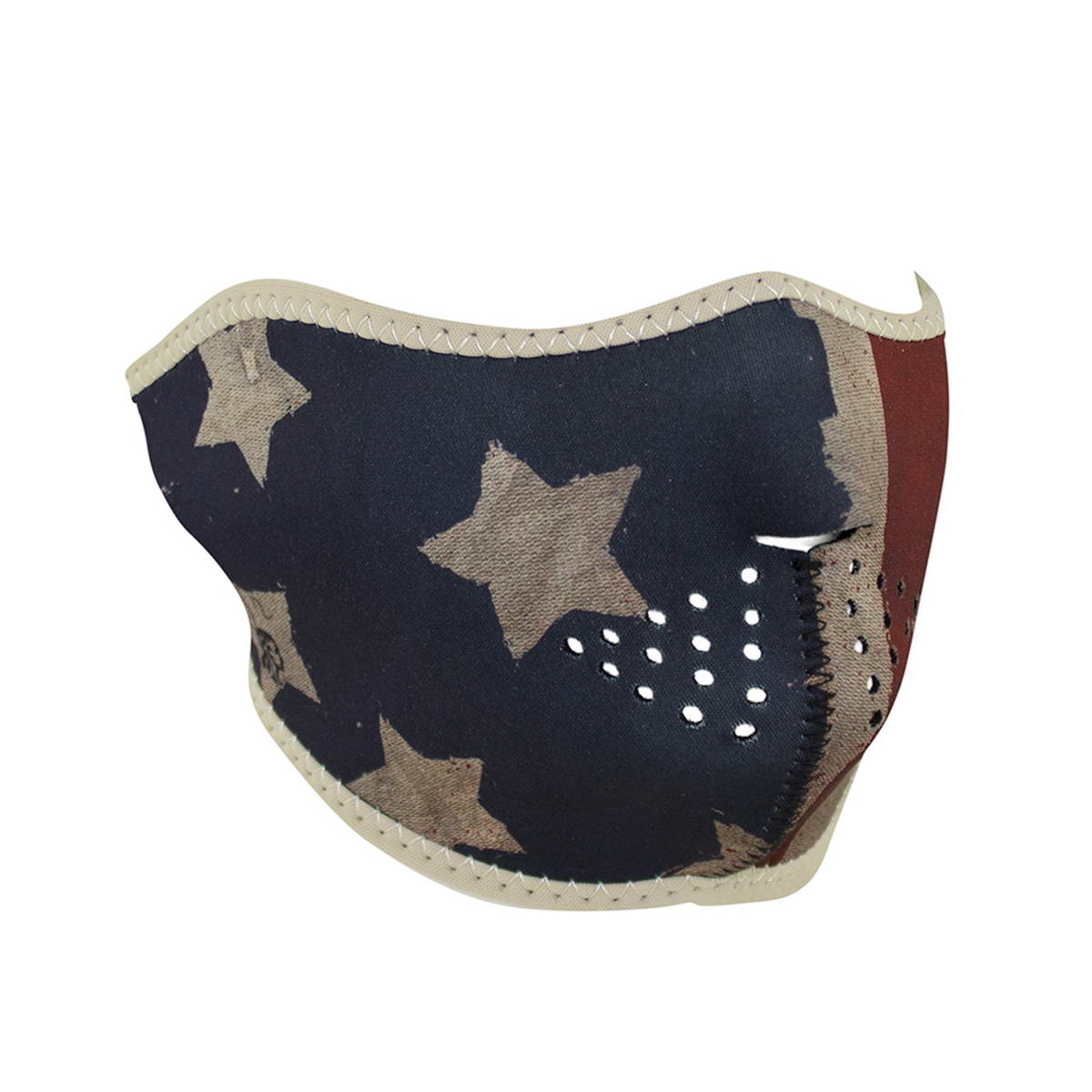 ZanHeadgear WNFM408H Neoprene Half Face Mask Patriot Vintagfe