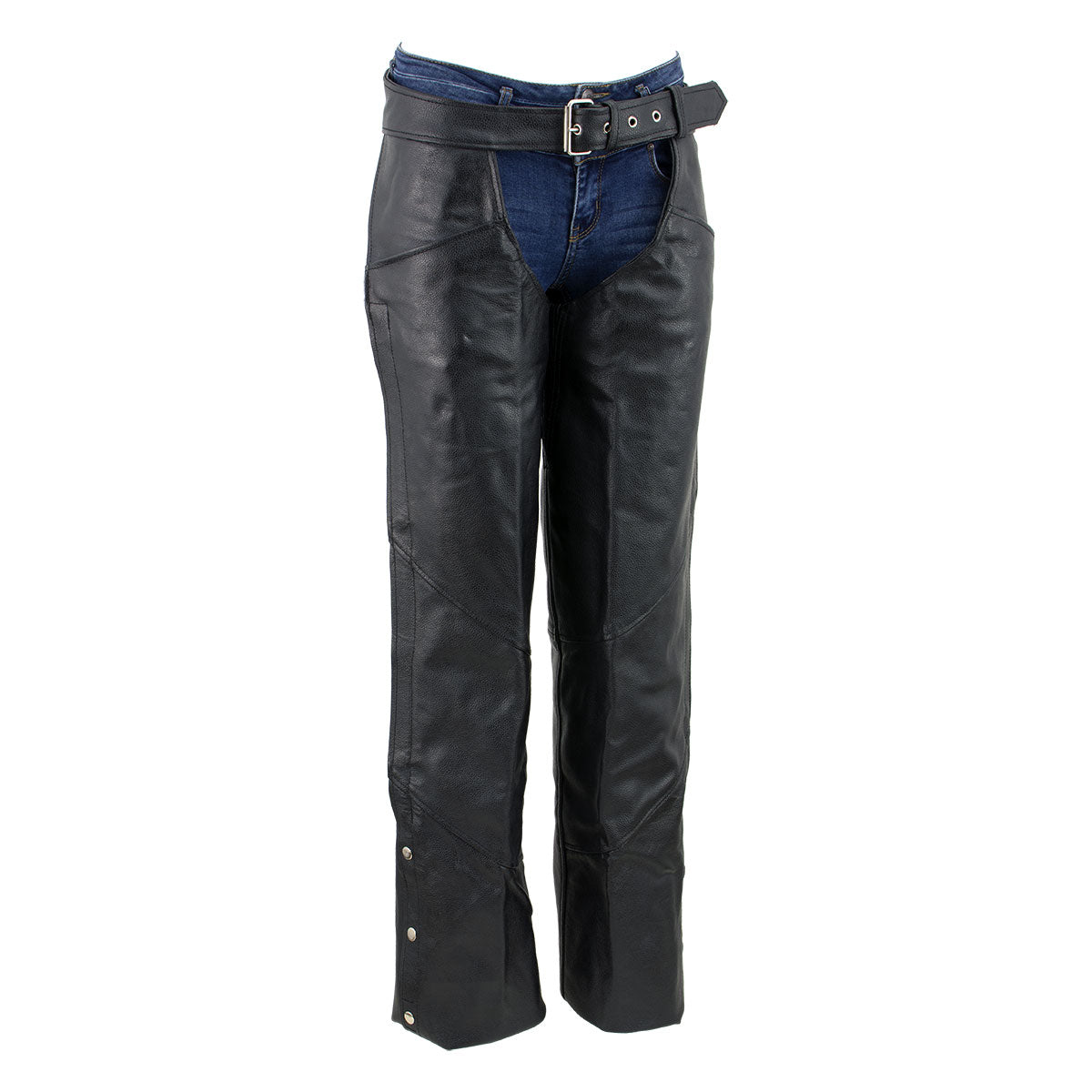 Unisex XS462 Tall-Size Black Thermal Lined Leather Motorcycle