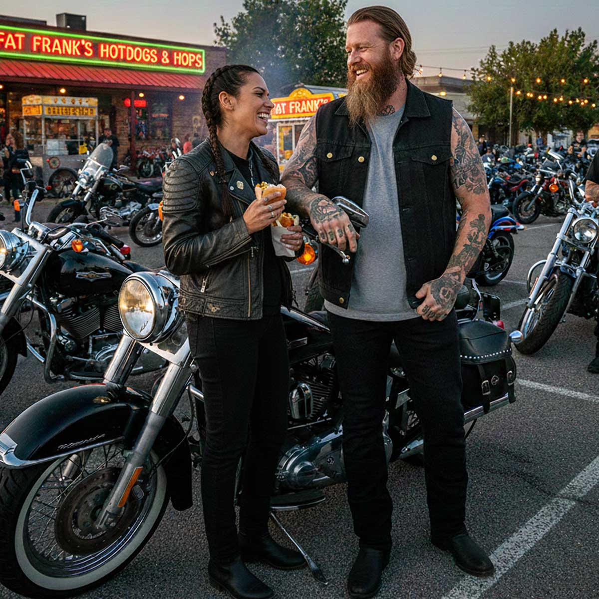MILWAUKEE ブラックデニムベスト　バイカー Milwaukee Leather DM1331 Men's Black Denim Motorcycle Biker Riders