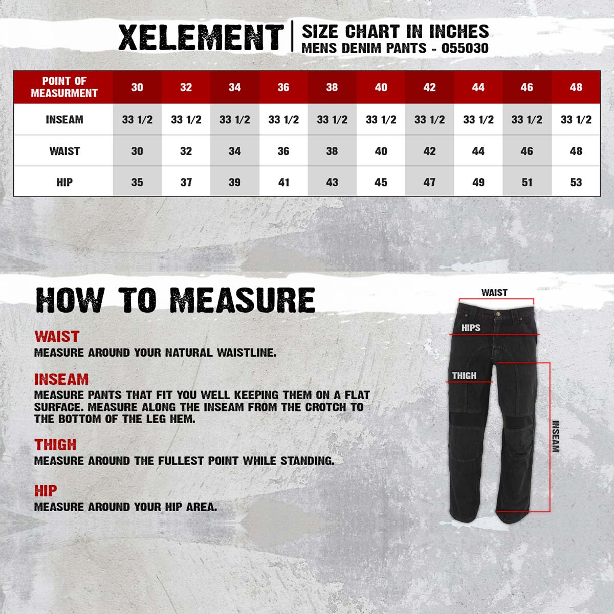 Xelement 055030 Men's Classic Fit Black Denim Motorcycle Racing Pants with X-Armor Protection