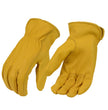 M-Boss Motorcycle Apparel BOS37550 Men's Yellow Full Grain Deerskin Gloves