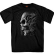 Hot Leathers GMS1547 Men's Black SS Tribal Skull Printed T-Shirt
