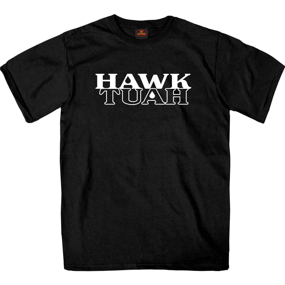 Hot Leathers GMS1557 Men's 'Hawk Tuah' Black Short Sleeve Printed T-Shirt