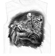 Hot Leathers GMT3459 Mens Assassin Rider White Sleeveless Shooter Tank Top Shirt