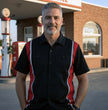 Milwaukee Motorcycle Clothing Co. Men’s Blk/Red Mechanic Work Shirt – w / Reflective Strip, Rider‑Built MDM11607