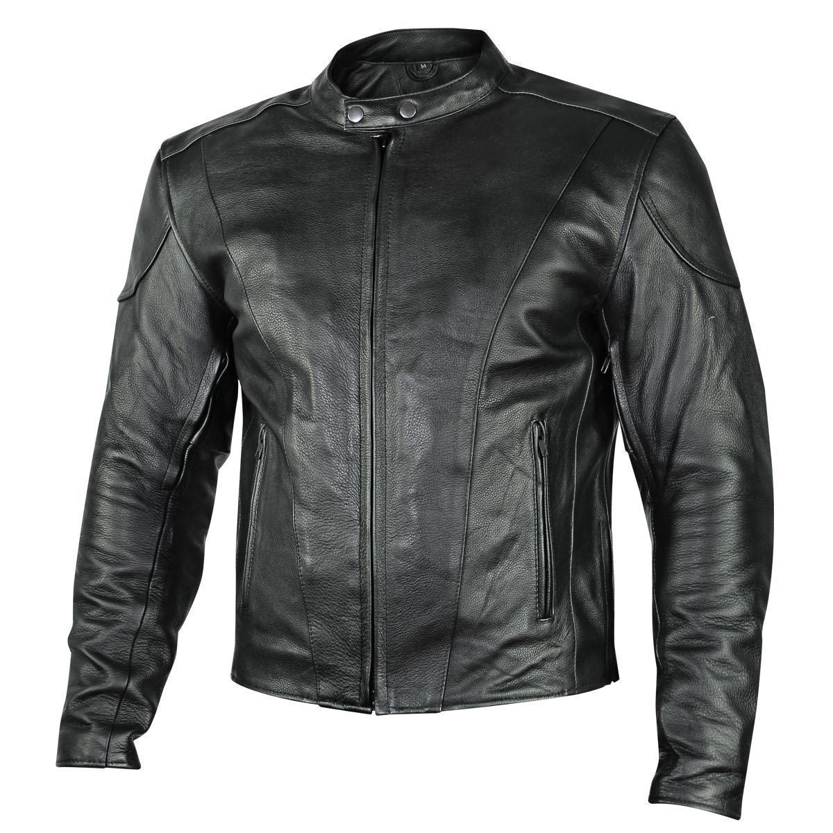 Milwaukee Leather LKM17003 Men's Premium Black Leather Motorcycle