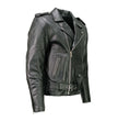 Milwaukee Leather LKM1703 Men's Classic Black Premium Leather Motorcycle Biker Rider Jacket